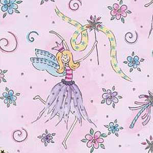 Glitter Fairy Fabric by the Yard - Glitter Fairy