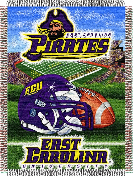 NCAA East Carolina Pirates 4x4 Perfect Cut Color Decal - Officially Licensed, Team Color, Removable & Reusable Vinyl Sticker - View #4