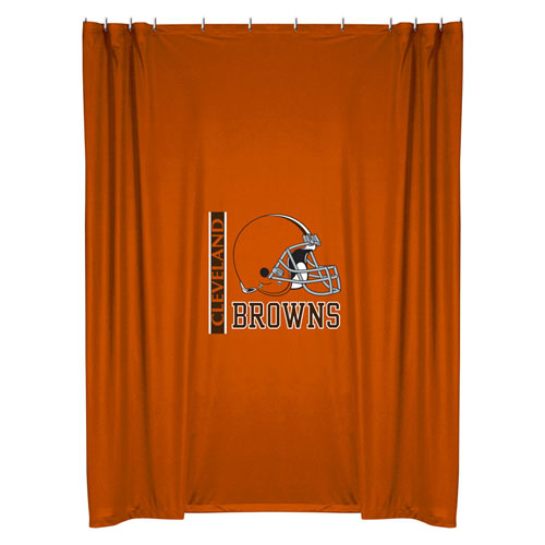 Cleveland Browns Locker Room Shower Curtain