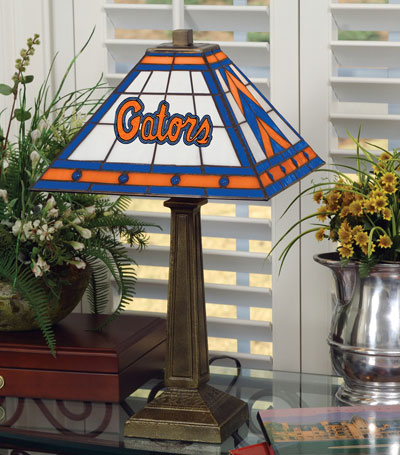 Florida Gators NCAA College Stained Glass Mission Style Table Lamp