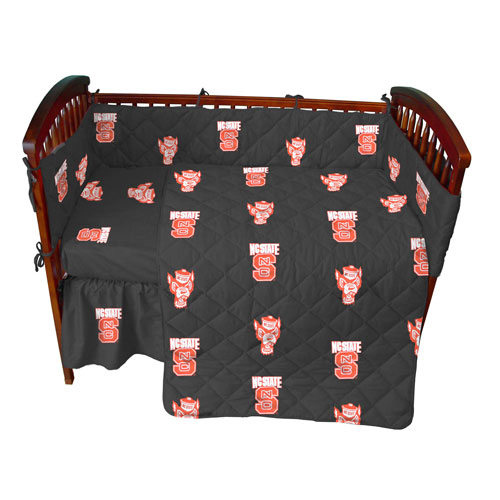 North Carolina State Wolfpack Crib Bed in a Bag Black