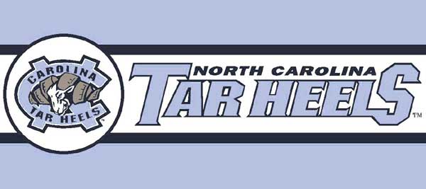 North Carolina Tarheels Unc 7 Tall Wallpaper Border