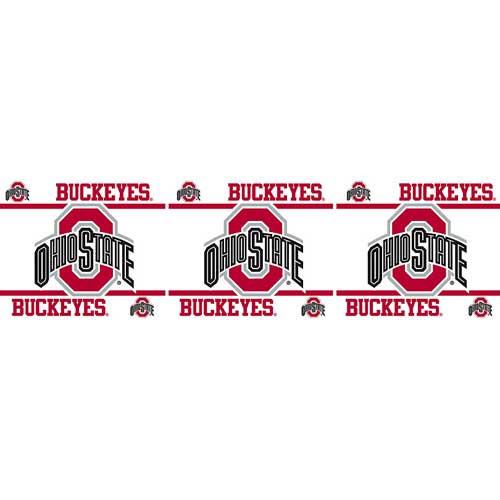 Ohio State Buckeyes Peel and Stick Wall Border