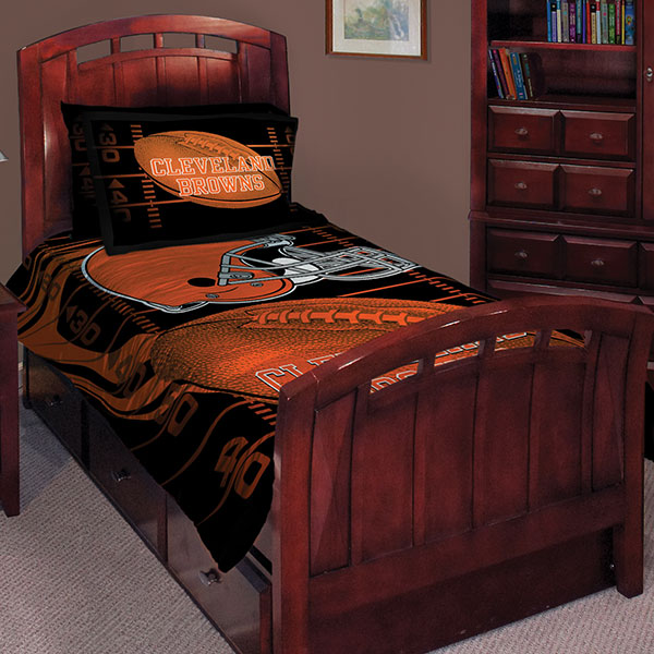 Cleveland Browns Nfl Twin Comforter Set 63 X 86