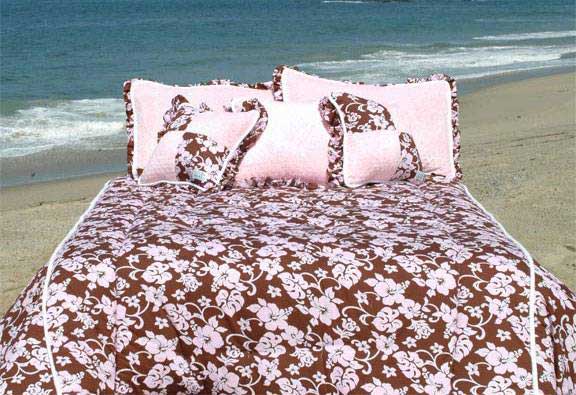Malibu Girls Pink Queen Comforter
