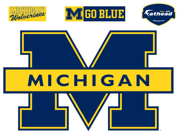 Michigan_Blue_Logo_Fathead_NCAA_Wall_Graphic