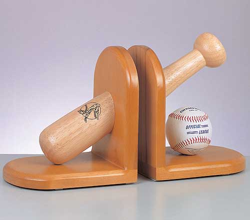 Baseball Bookends - Natural