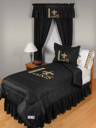 New Orleans Saints Locker Room Comforter / Sheet Set