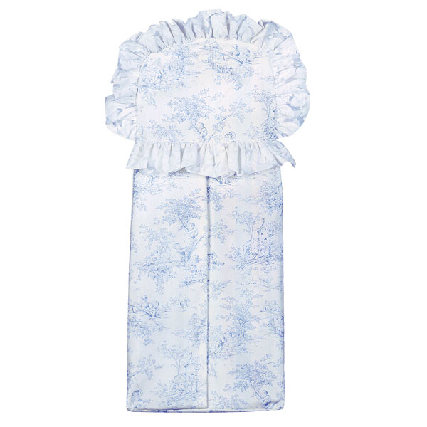 Isabella Blue Diaper Stacker - Toile 