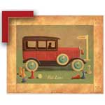 Red Limo - Framed Canvas