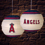 Los Angeles Anaheim Angels MLB 18" Rice Paper Lamp