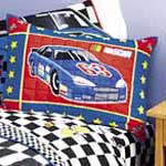 Nascar Checkered Flag Quilted Sham