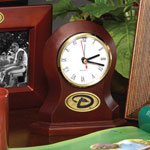 Arizona Diamondbacks MLB Brown Desk Clock