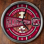 South Carolina Gamecocks NCAA College 12" Chrome Wall Clock