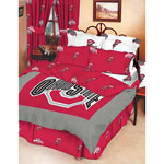 Ohio State Buckeyes 100% Cotton Sateen Full Bed-In-A-Bag