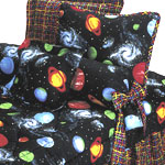 Moon Gaze 14" Tailored Throw Pillow - Planets