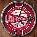 Arizona Diamondbacks MLB 12" Chrome Wall Clock