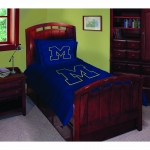 Michigan Wolverines NCAA College Twin Comforter Set 63" x 86"