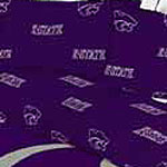 Kansas State Wildcats 100% Cotton Sateen King Pillowcase - Purple