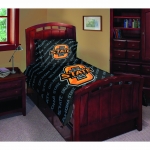 Oklahoma State Cowboys NCAA College Twin Comforter Set 63" x 86"