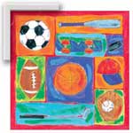 Sports Squares - Framed Print