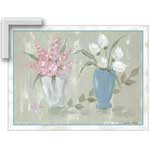 Floral Elegance - Contemporary mount print with beveled edge