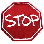 Stop Sign Rug (39" x 39")