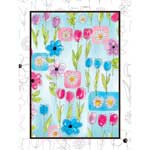 Fleurs - Contemporary mount print with beveled edge
