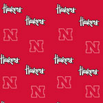 Nebraska Huskers Ruffled Bedskirt - Red