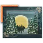 Moonlight Paddle - Framed Print