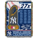 New York Yankees MLB "Commemorative" 48" x 60" Tapestry Throw