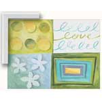 Cool Love Green - Contemporary mount print with beveled edge