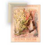 Potter: Bunnies in Garden - Framed Canvas