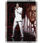Elvis 68 48" x 60" Metallic Tapestry Throw