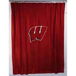 Wisconsin Badgers Locker Room Shower Curtain