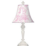 Isabella Pink Toile Lamp