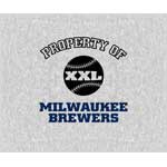 Milwaukee Brewers 58" x 48" "Property Of" Blanket / Throw