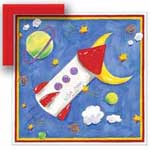 Blast Off - Contemporary mount print with beveled edge