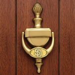 San Diego Padres MLB Brass Door Knocker