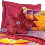 Joplin Flower Shape 18" Throw Pillow