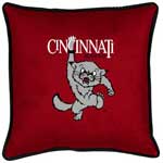 Cincinnati Bearcats Side Lines Toss Pillow