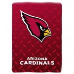 Arizona Cardinals NFL "Diamond Plate" 60' x 80" Raschel Throw