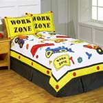 Under Construction Twin 4-pc Quilt Set