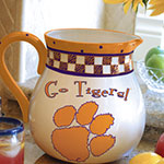 Clemson Tigers NCAA College 14" Gameday Ceramic Chip and Dip Platter