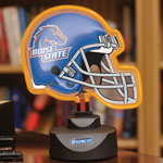 Boise State Broncos NCAA College Neon Helmet Table Lamp