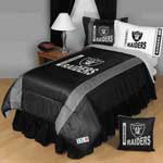 Oakland Raiders Side Lines Comforter / Sheet Set