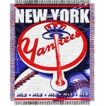 New York Yankees MLB 48"x 60" Triple Woven Jacquard Throw