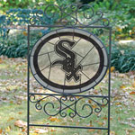 Chicago White Sox MLB Stained Glass Outdoor Yard Sign