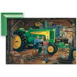 Restoration II - Contemporary mount print with beveled edge