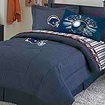 San Diego Chargers NFL Team Denim Full Comforter / Sheet Set